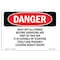 Signmission OSHA Danger, Shut Off All Power Before Servicing Any, 10in X 7in Decal, 7" W, 10" L, Landscape OS-DS-D-710-L-2297 - alternate 1